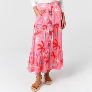 Oliphant Button Front Maxi Skirt